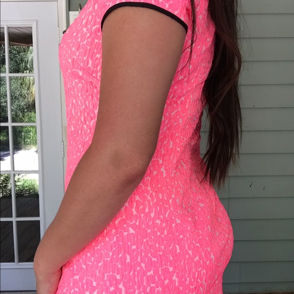 Banana Republic Hot Pink Leopard Print Dress - Picture 4 of 8